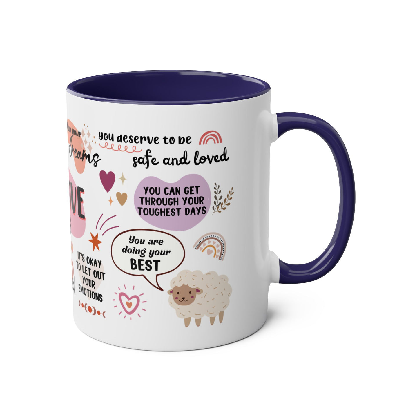 Self-Love Inspirational Coffee Mug – Two-Tone 11oz