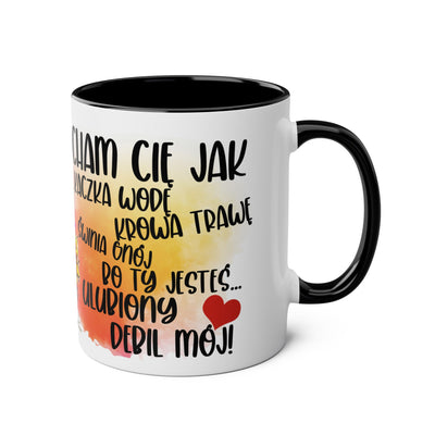 Kocham Cię jak... Dwukolorowy Kubek