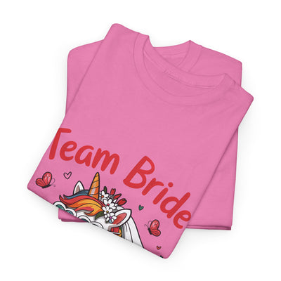 Team Bride Unicorn T-Shirt - Fun Bachelorette Party Shirt