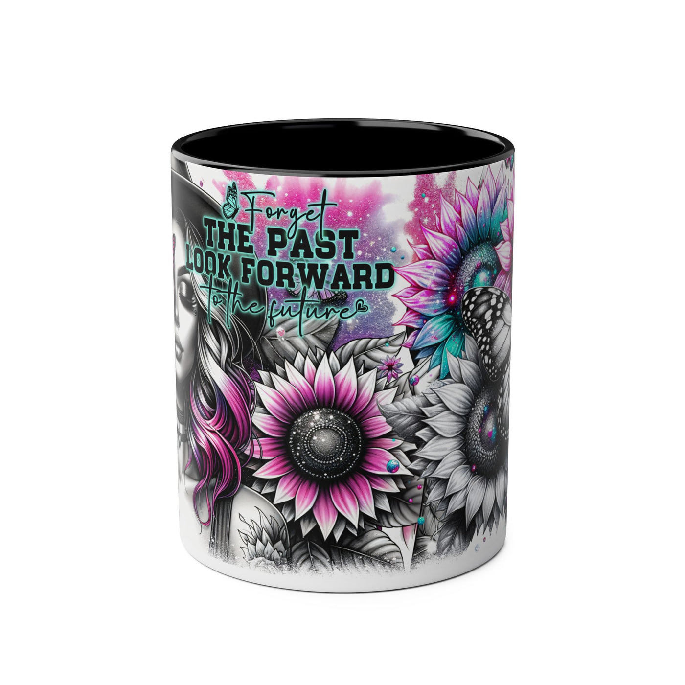 Forget The Past - Two-Tone Afirmation Mug