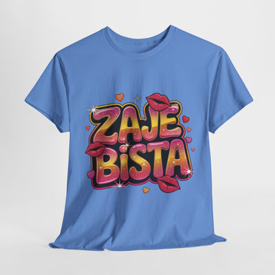 Zabawna koszulkaz  bawełny - koszulka z grafiką „Zajebista”