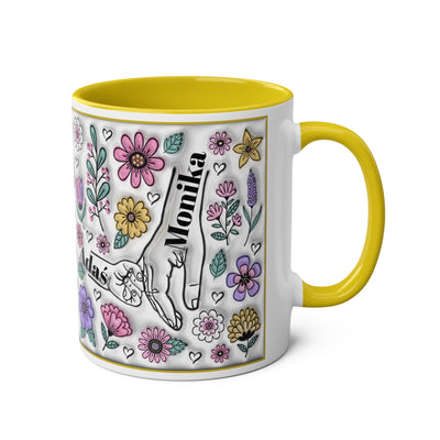 Two-Tone Coffee Mugs, 11oz