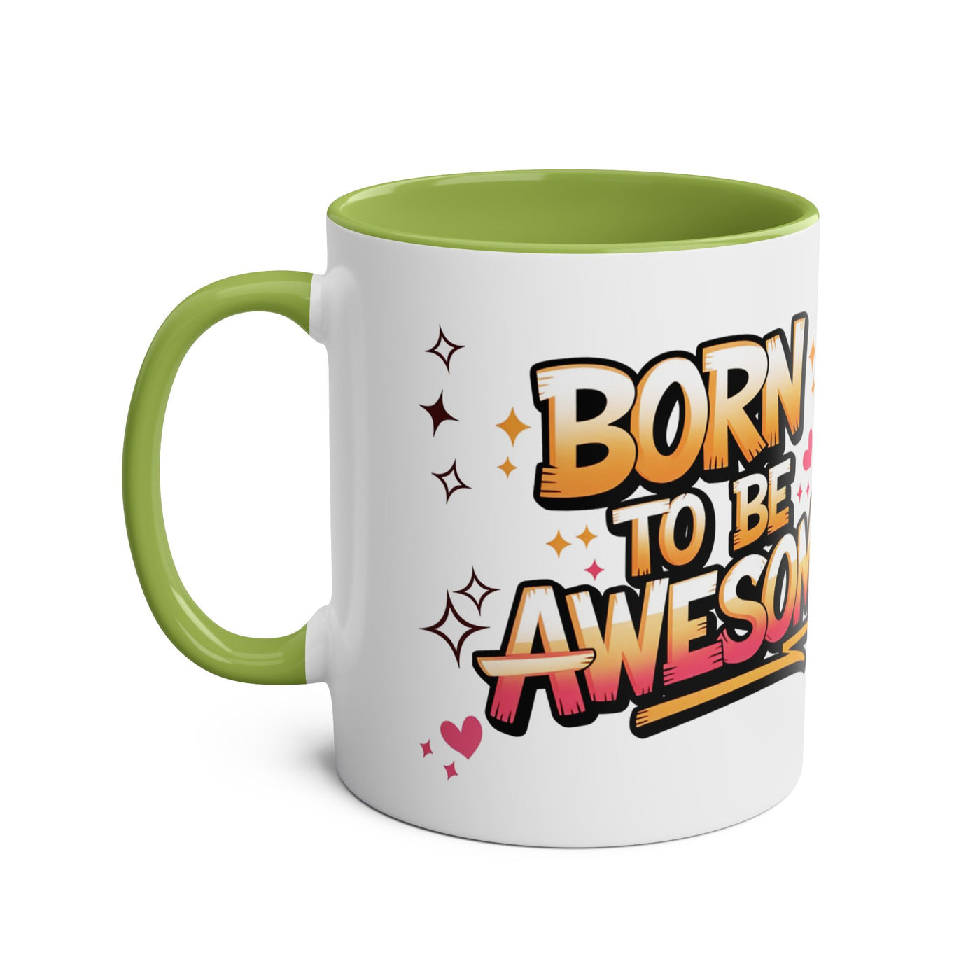 Unicorn Two-Tone Coffee Mug - 11oz Born to Be Awesome Design