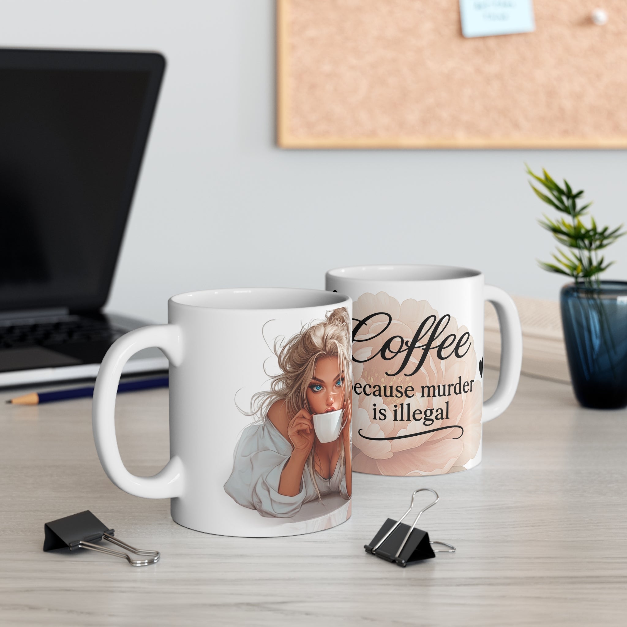 Ceramic Coffee Mug, Playful Coffee Lover Gift, Cute Coffee Cup, Morning Mug, Coffee Addict Present, Lifestyle Drinkware