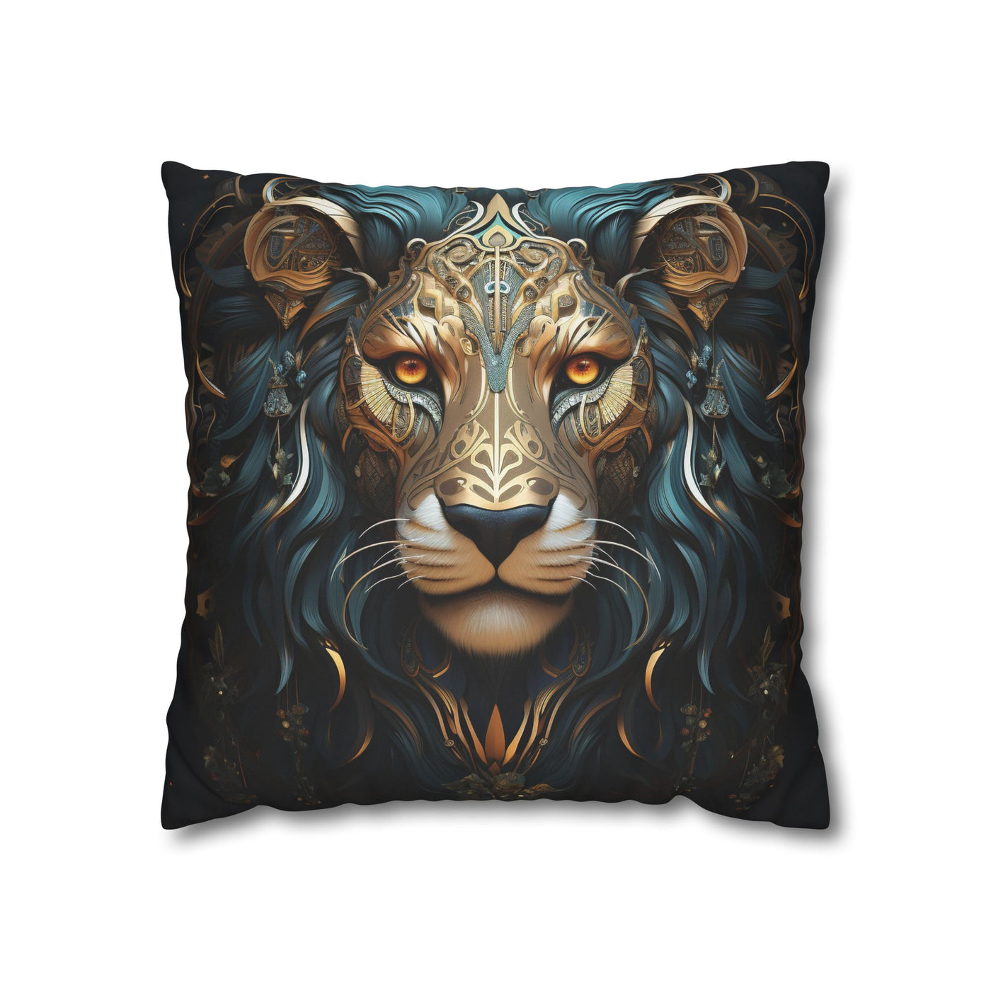 Majestic Leo Zodiac Decorative Pillowcase - Boho Style Cushion Cover