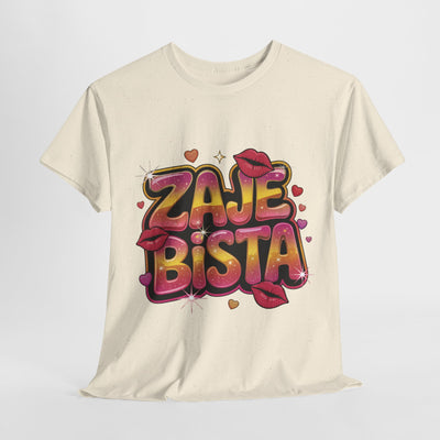 Zabawna koszulkaz  bawełny - koszulka z grafiką „Zajebista”