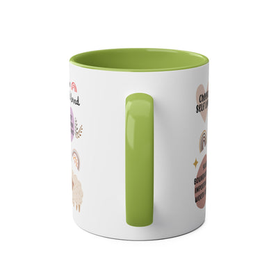 Self-Love Inspirational Coffee Mug – Two-Tone 11oz