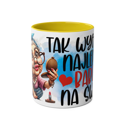 Najlepsza Babcia Kubek Dwukolorowy