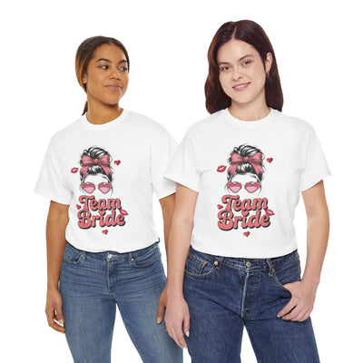 Team Bride Cotton Tee - Perfect for Bridal Parties and Weddings