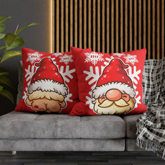 Funny Santa Pillow Covers Set of 2 – Double-Sided Christmas Cushion Cases with Cute & Cheeky Gnome Design | Festive Holiday Decor Gift