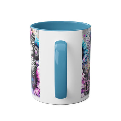 Be Happy Two-Tone Afirmation Mug