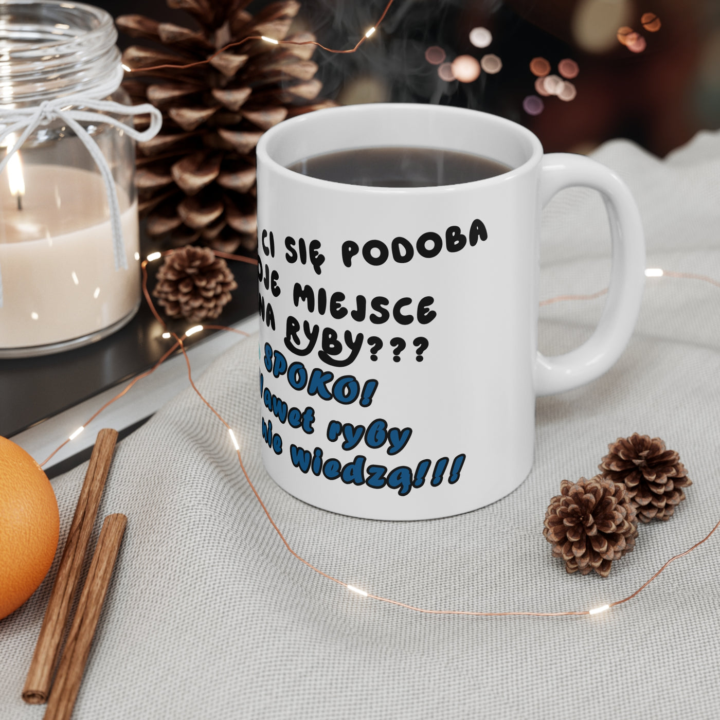 Zabawny Kubek Biały dla Wędkarza - Ceramic Coffee Cups 11oz & 15oz