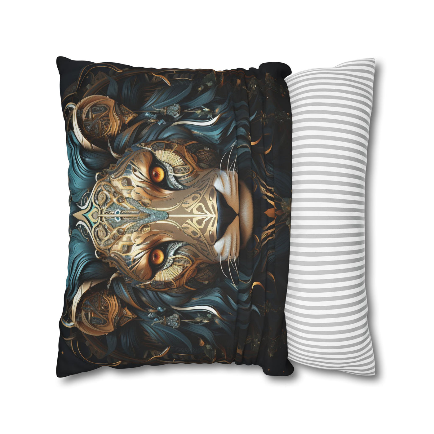 Majestic Leo Zodiac Decorative Pillowcase - Boho Style Cushion Cover