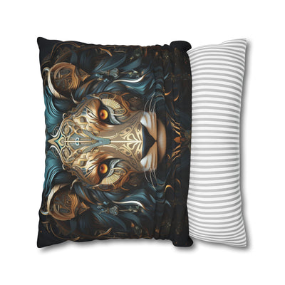 Majestic Leo Zodiac Decorative Pillowcase - Boho Style Cushion Cover