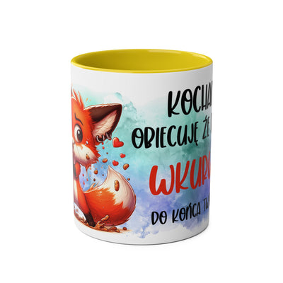 Zakochany Lisek Kubek Dwukolorowy
