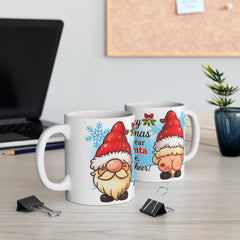 Merry Christmas Santa Mug, Holiday Coffee Cup, Fun Gift for Him/Her, Winter Cheer, Unique Collectible