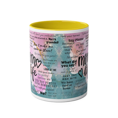 Mom Life Two-Tone Coffee Mugs, 11oz