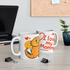 Bearded Dragon “I Love My Mommy” Ceramic Mug – Cute Reptile Lover Gift (11oz & 15oz)