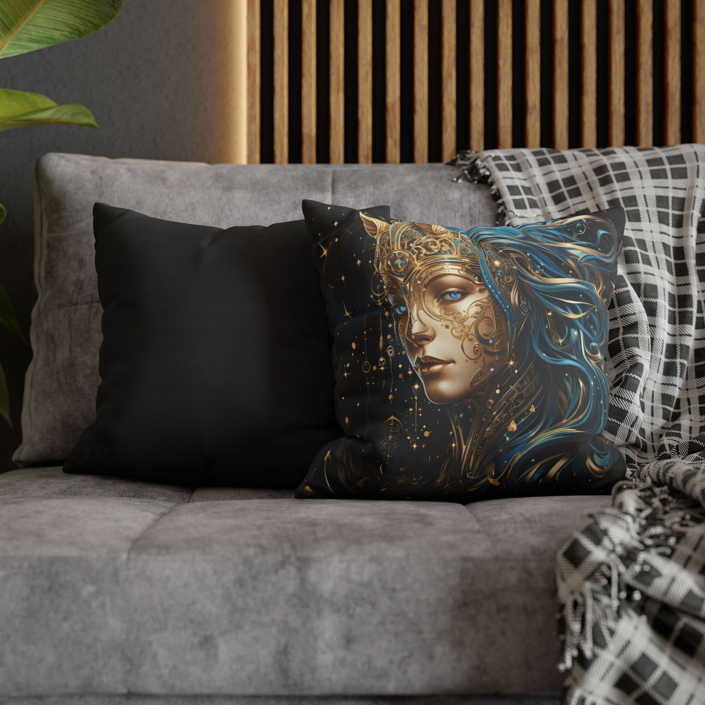 Artistic Sagittarius Zodiac Poly Canvas Pillowcase - Enchanted Home Decor