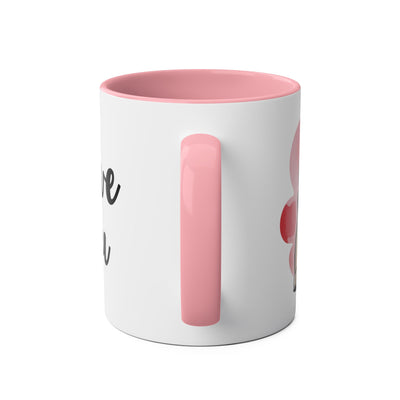I Love You Two-Tones Mug with Cute Pug Dog