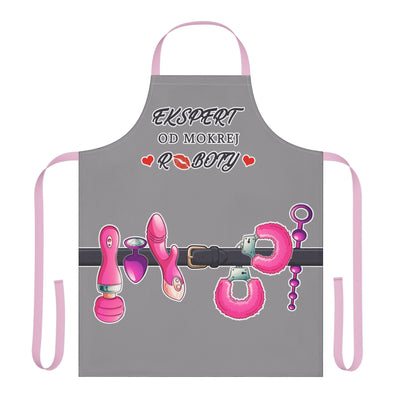 Adult Apron, Playful Sex Toys Design, Grey Unisex