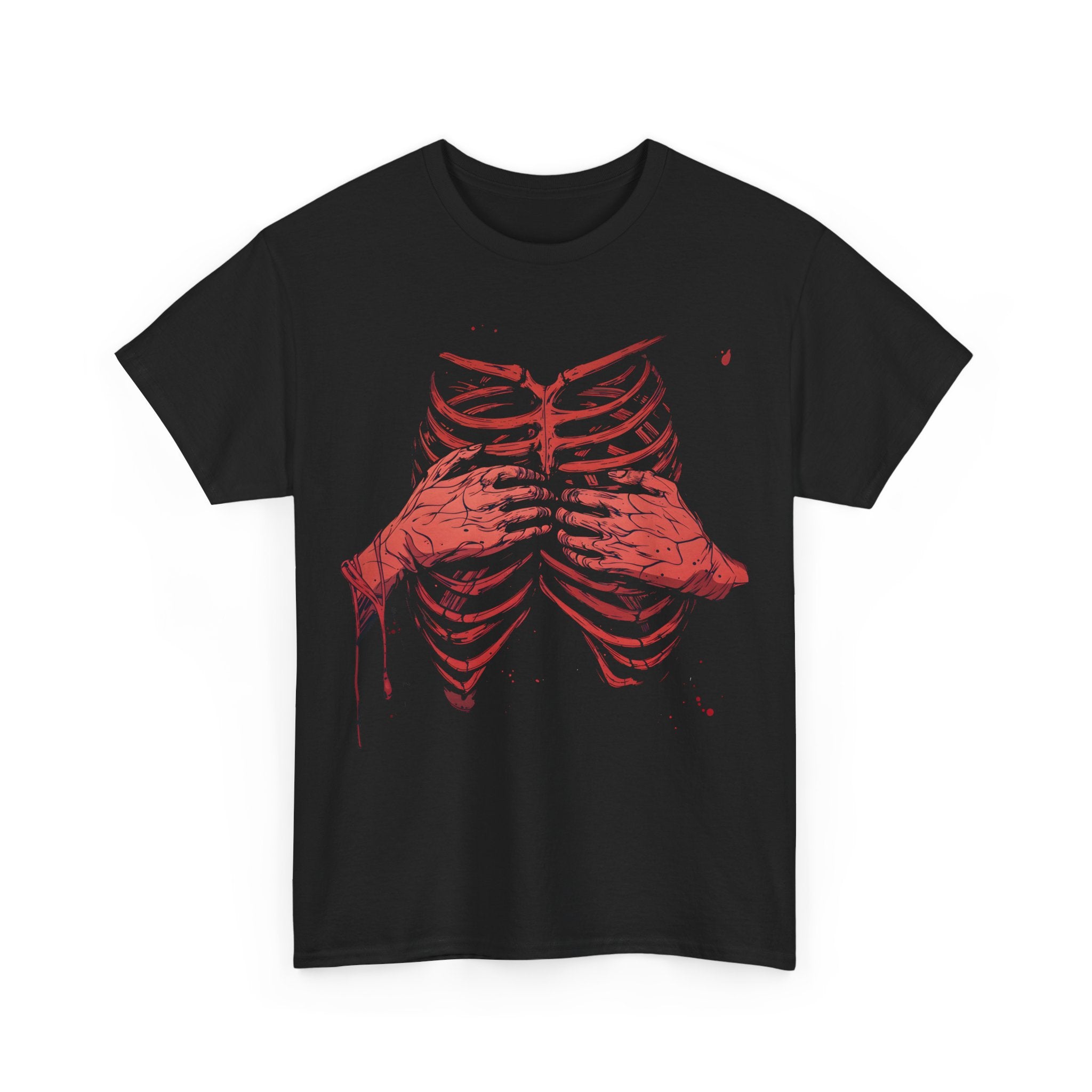 Horror Ribs Cage T-shirt, Unisex Shirt