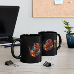 Sagittarius Horoscope Nutrition Facts Black Mug - 11oz & 15oz