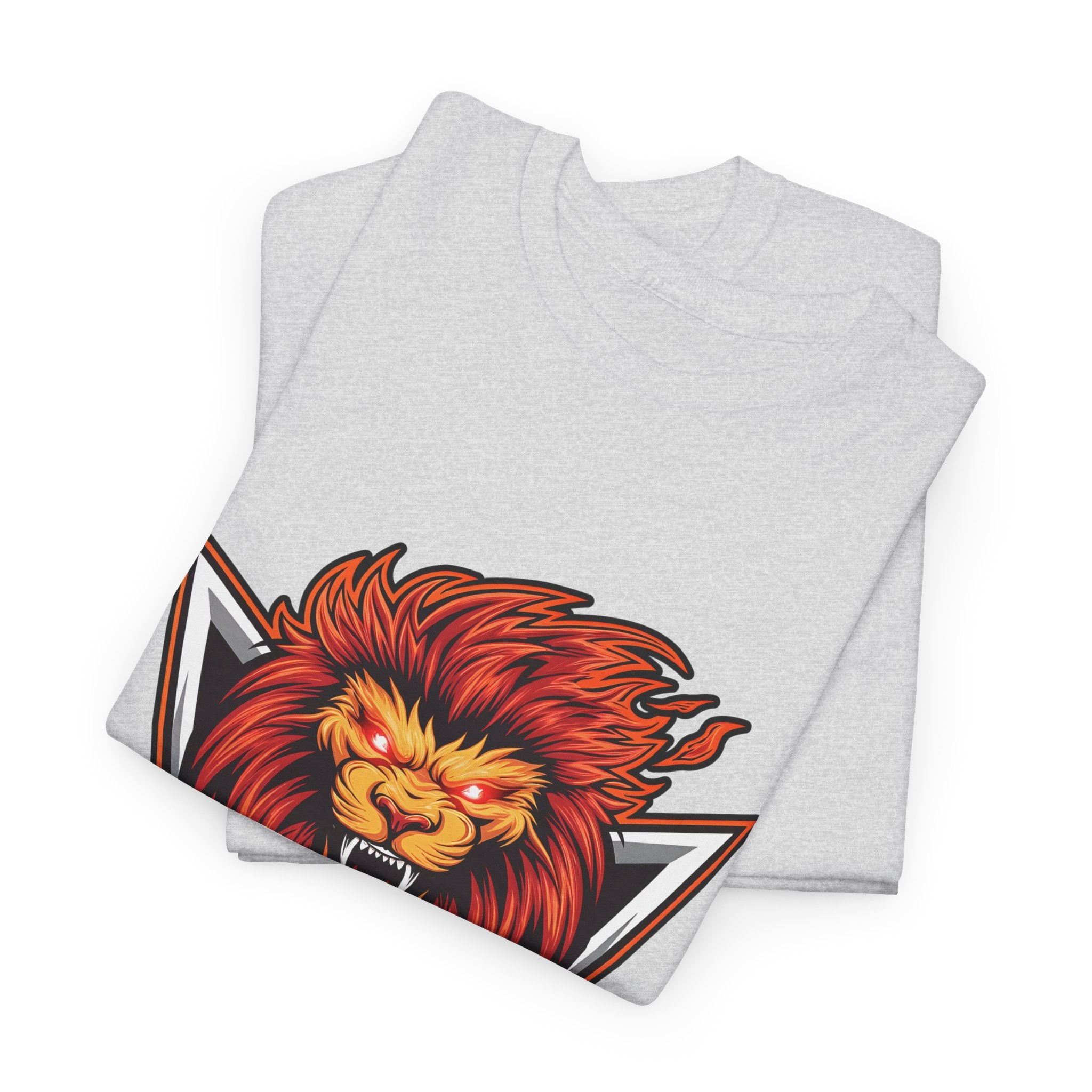 Motivational Lion Graphic Tee - 'No Excuses, Just Results'