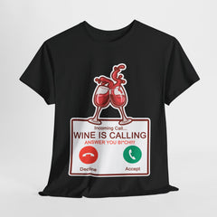 Wino wzywa - Śmieszna koszulka