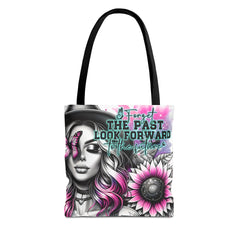 "Forget the Past" Tote Bag (AOP)