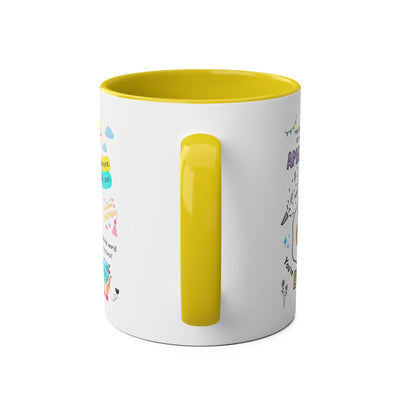 Personalized Two-Tone Birthday Coffee Mug - Celebrate with Custom Name Design