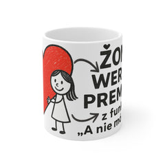 Kubek „Żona – wersja premium” ☕ | Z funkcją „A nie mówiłam!” 😄 | 325 ml i 445 ml do wyboru 💕