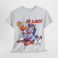 Unisex Whimsical Lost Unicorn Design z kodem QR