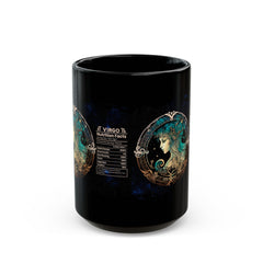 Virgo Astrology Mug - Celestial Nutrition Facts Black Coffee Cup