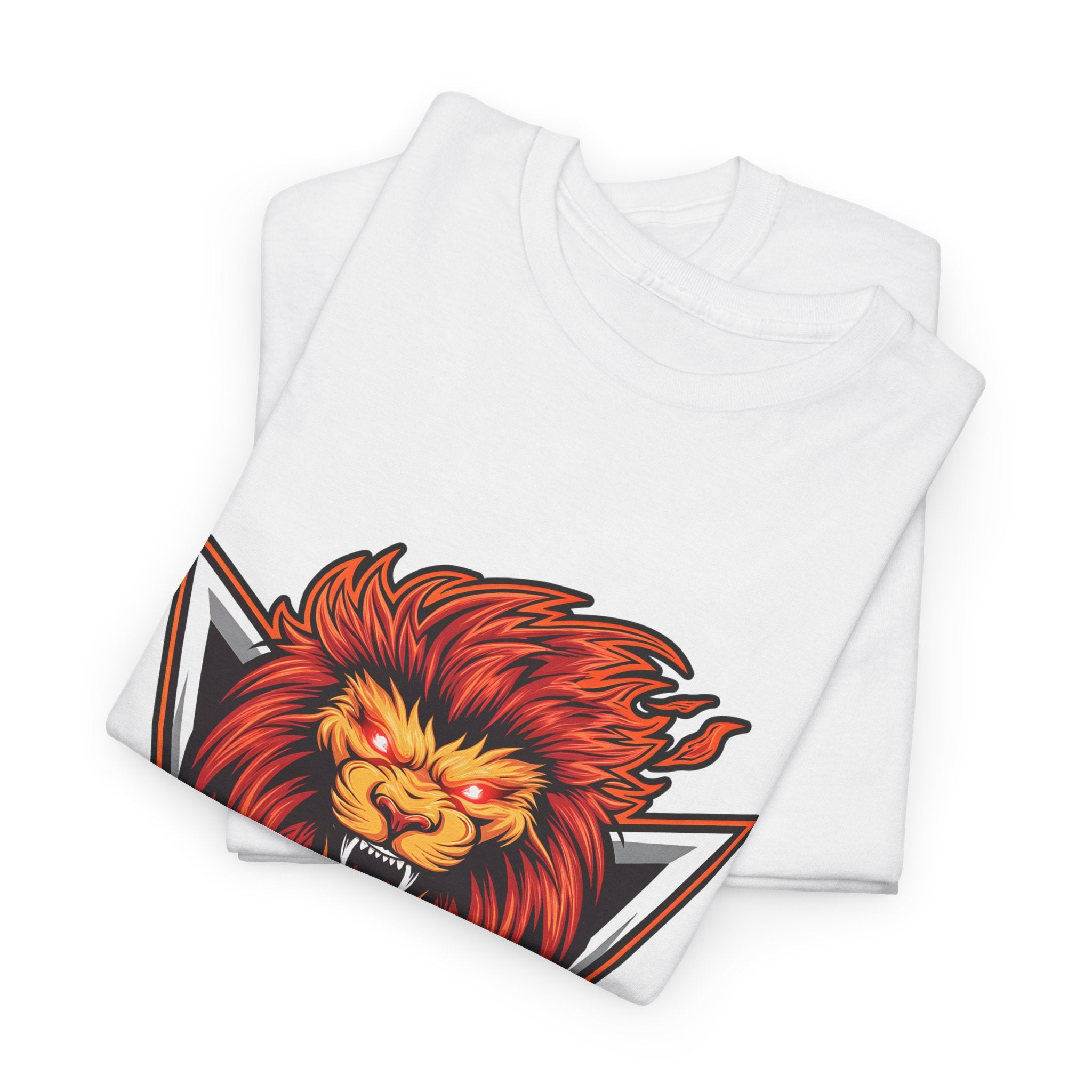 Motivational Lion Graphic Tee - 'No Excuses, Just Results'