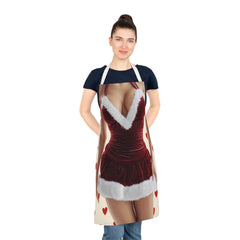 Festive Holiday Apron, Christmas Cooking Apron, Fun Valentine's Kitchen Apron, Gift for Home Chefs, Cute Baking Apron