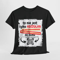 Drogowskaz Pijanego Wędrowca Koszulka Zabawna unisex