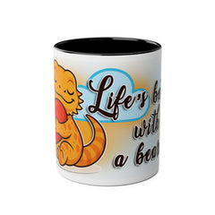Two-Tone Bearded Dragon Mug – Life’s Better with a Beardie | Cute Coffee & Tea Cup Gift