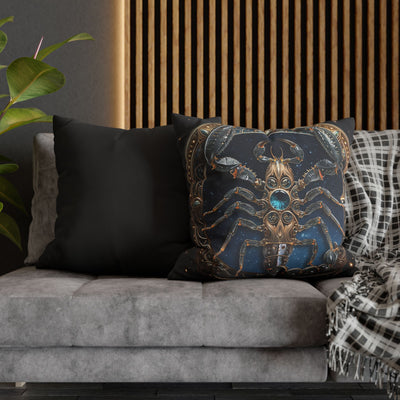 Astrological Zodiac Scorpio Poly Canvas Pillowcase - Celestial Home Decor