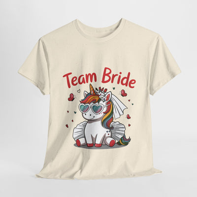 Team Bride Unicorn T-Shirt - Fun Bachelorette Party Shirt