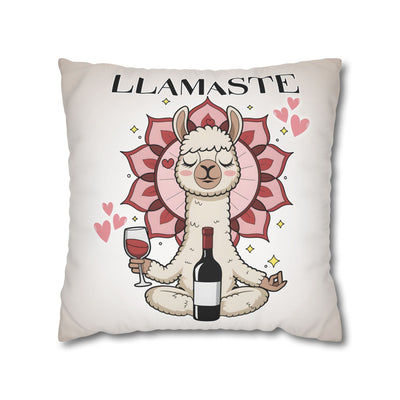 Unwind with Wine - Poly Canvas Pillowcase