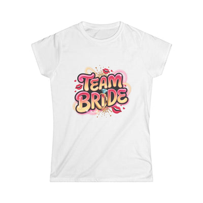 Team Bride Women's Softstyle Tee - Perfect for Bachelorette Parties