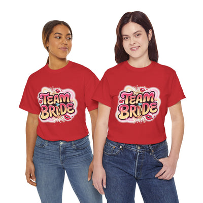 Team Bride Unisex Heavy Cotton Tee - Perfect for Bachelorette Parties & Bridal Celebrations