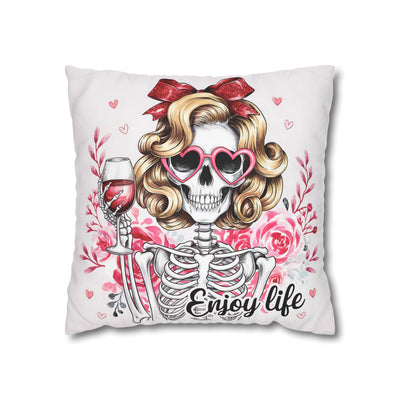 Enjoy Life Pillowcase – Chic Decor for Fun Celebrations