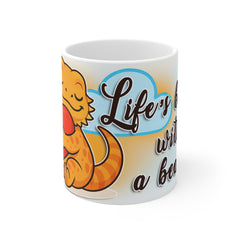 Cute Bearded Dragon Mug – Life’s Better with a Beardie | Funny Coffee & Tea Cup Gift