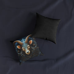 Artistic Capricorn Zodiac Poly Canvas Pillowcase - Zodiac Home Decor