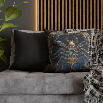 Astrological Zodiac Scorpio Poly Canvas Pillowcase - Celestial Home Decor