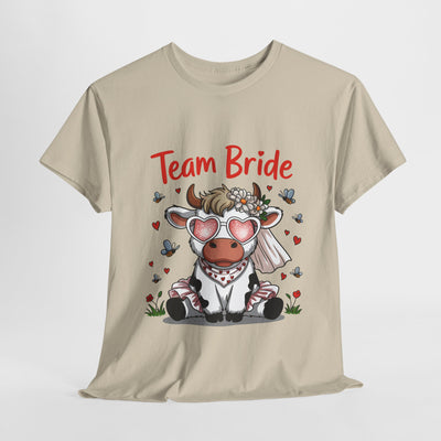 Cow Team Bride Unisex Tee | Fun Bridal Party Shirt