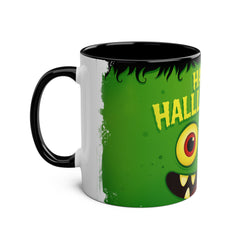 Halloween Monster Mug , Frankestein | Fun Two-Tone Coffee Cup for Halloween, Gifts for Kids, Spooky Decor, Party Favor, Trick or Treat
