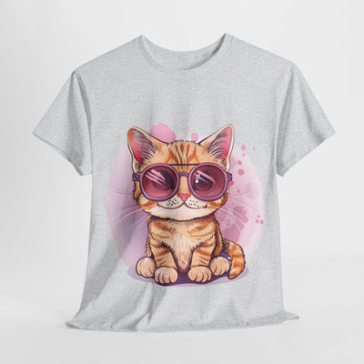 Cute Cat T-shirt, Cat with a Sunglasses Shirt